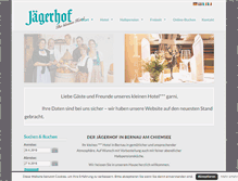 Tablet Screenshot of jaegerhof-bernau.de